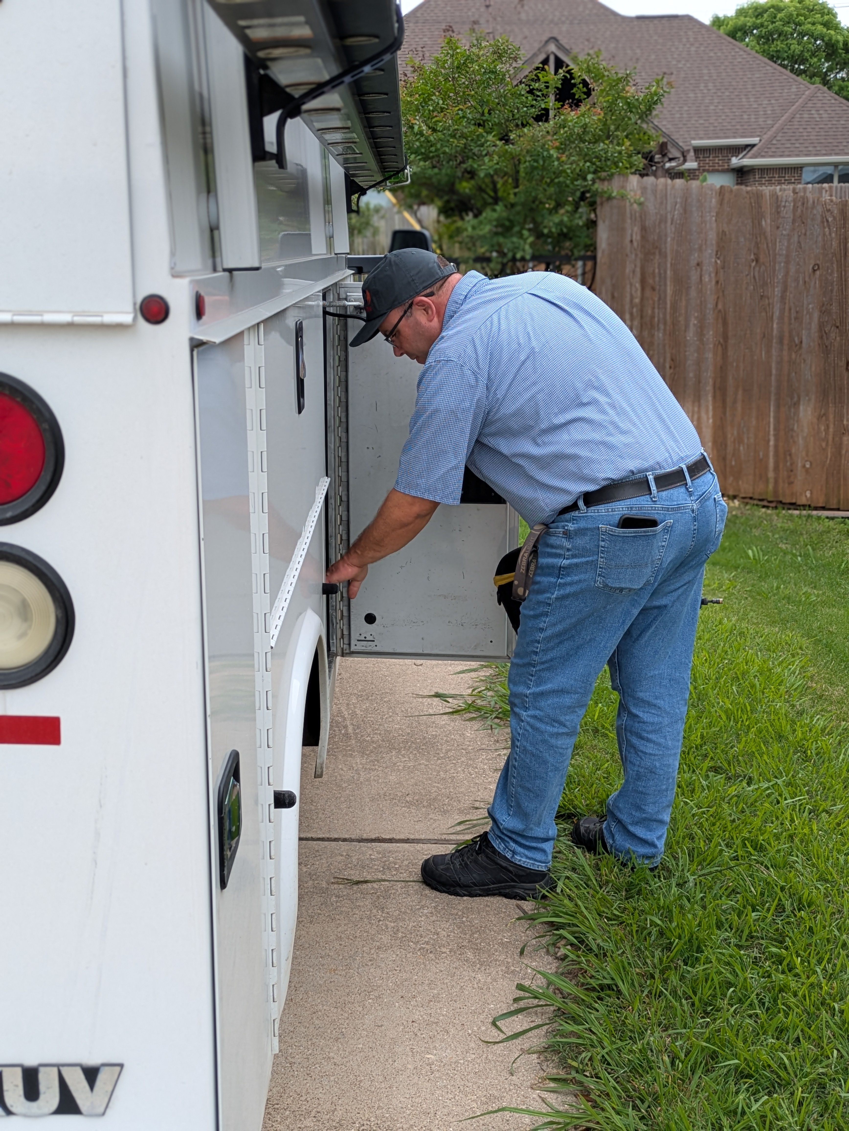 HVAC service job — April 2026