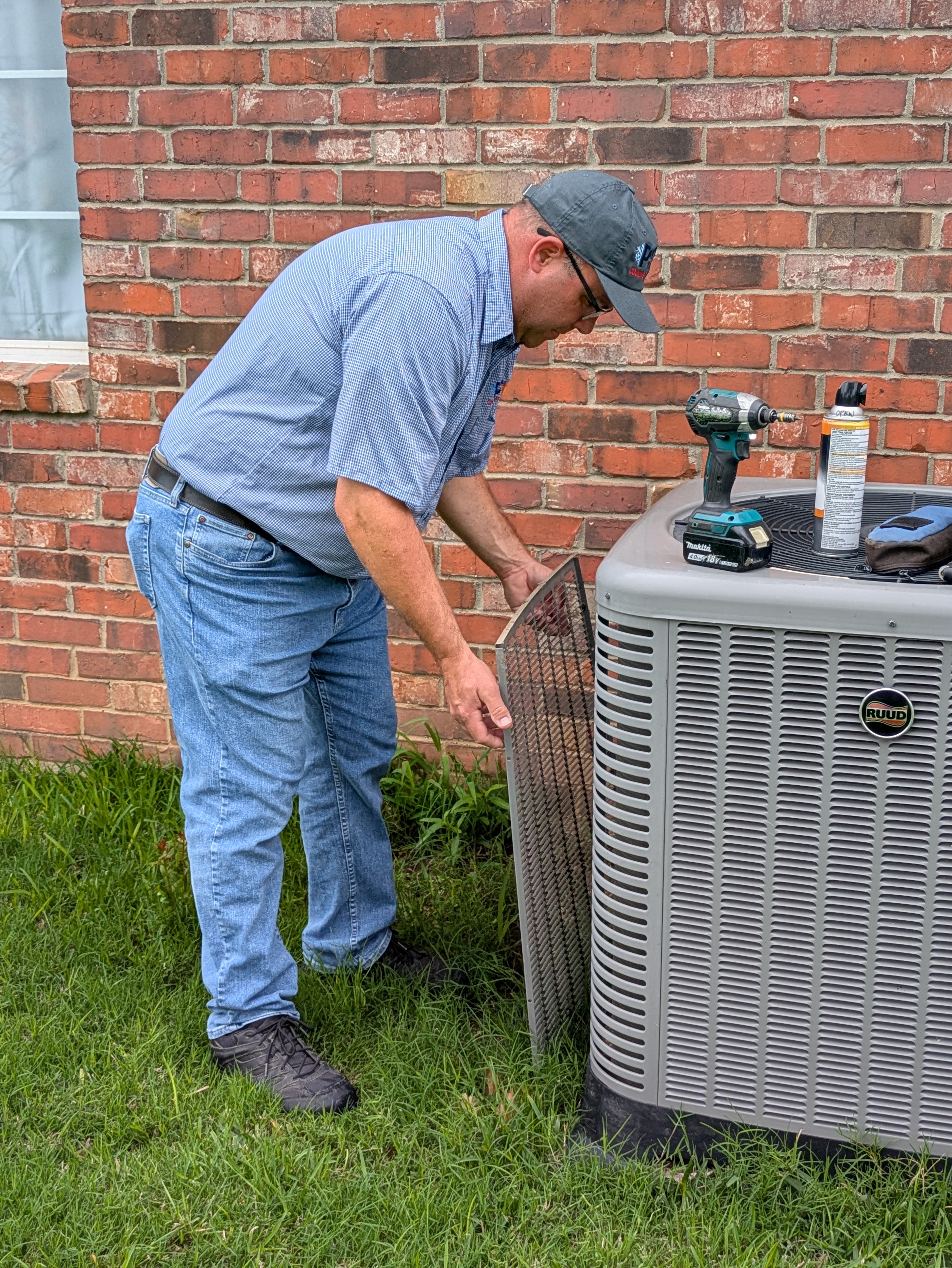 HVAC service job — April 2026