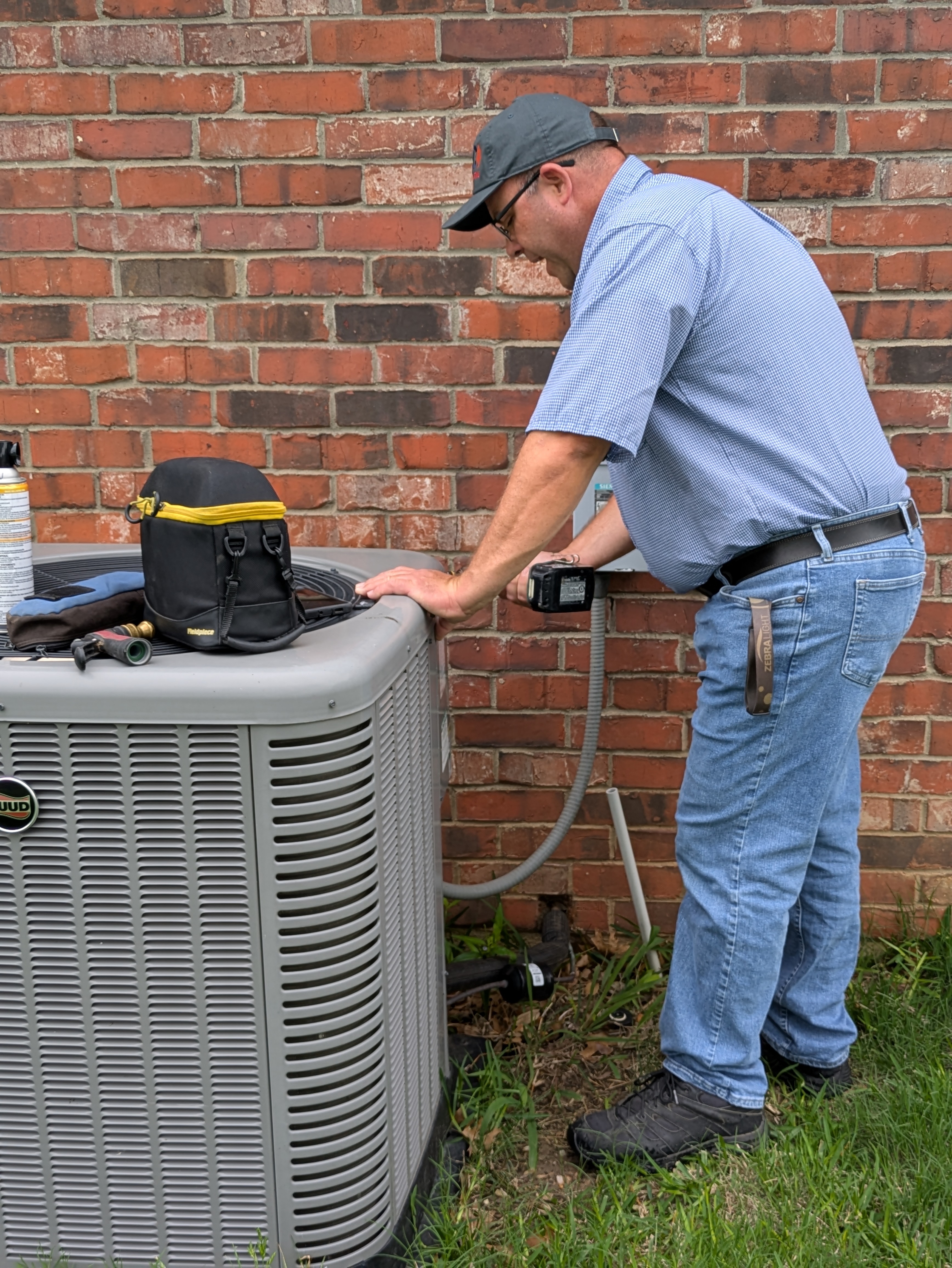 HVAC service job — April 2026