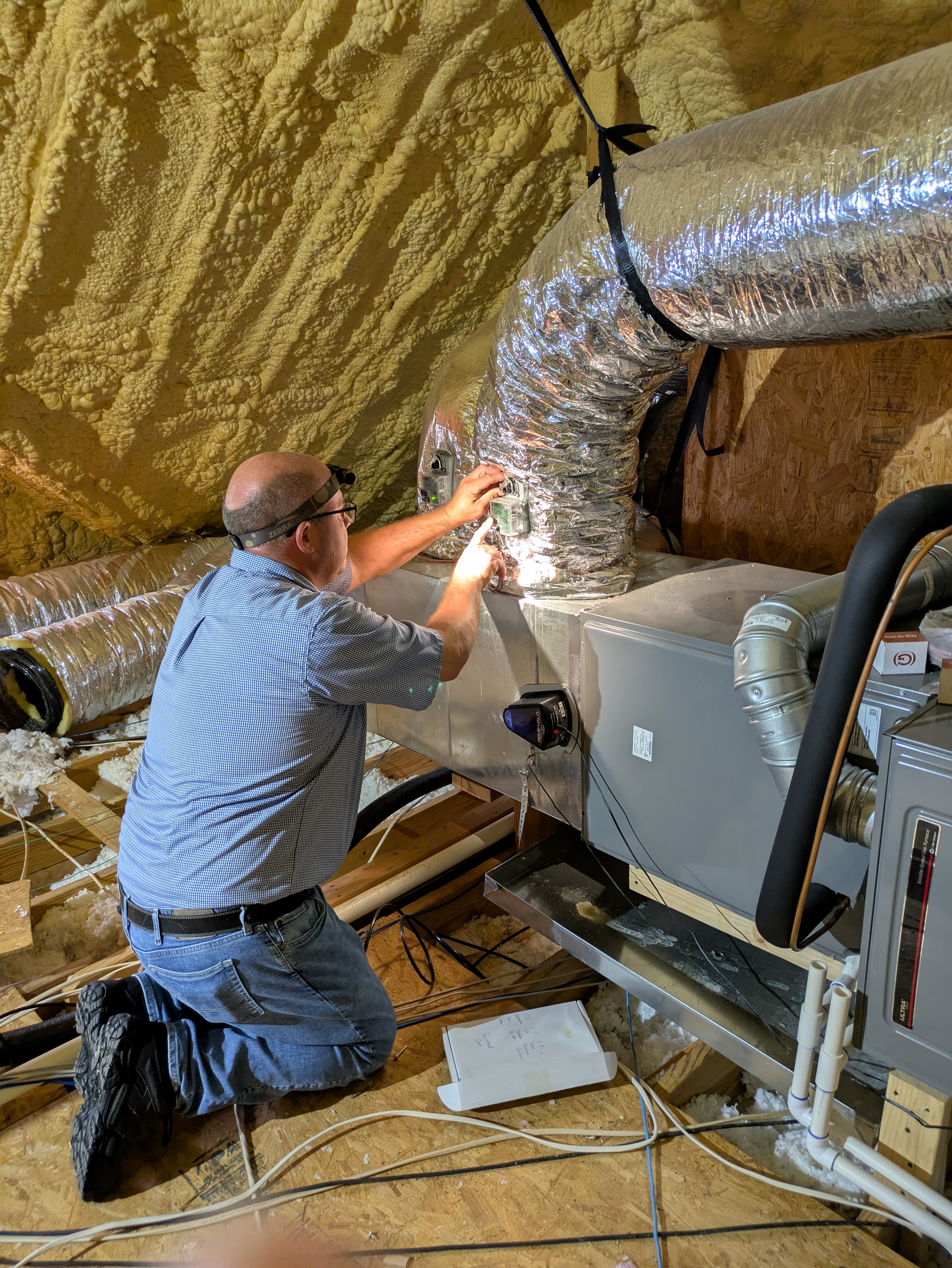 HVAC service job — April 2026