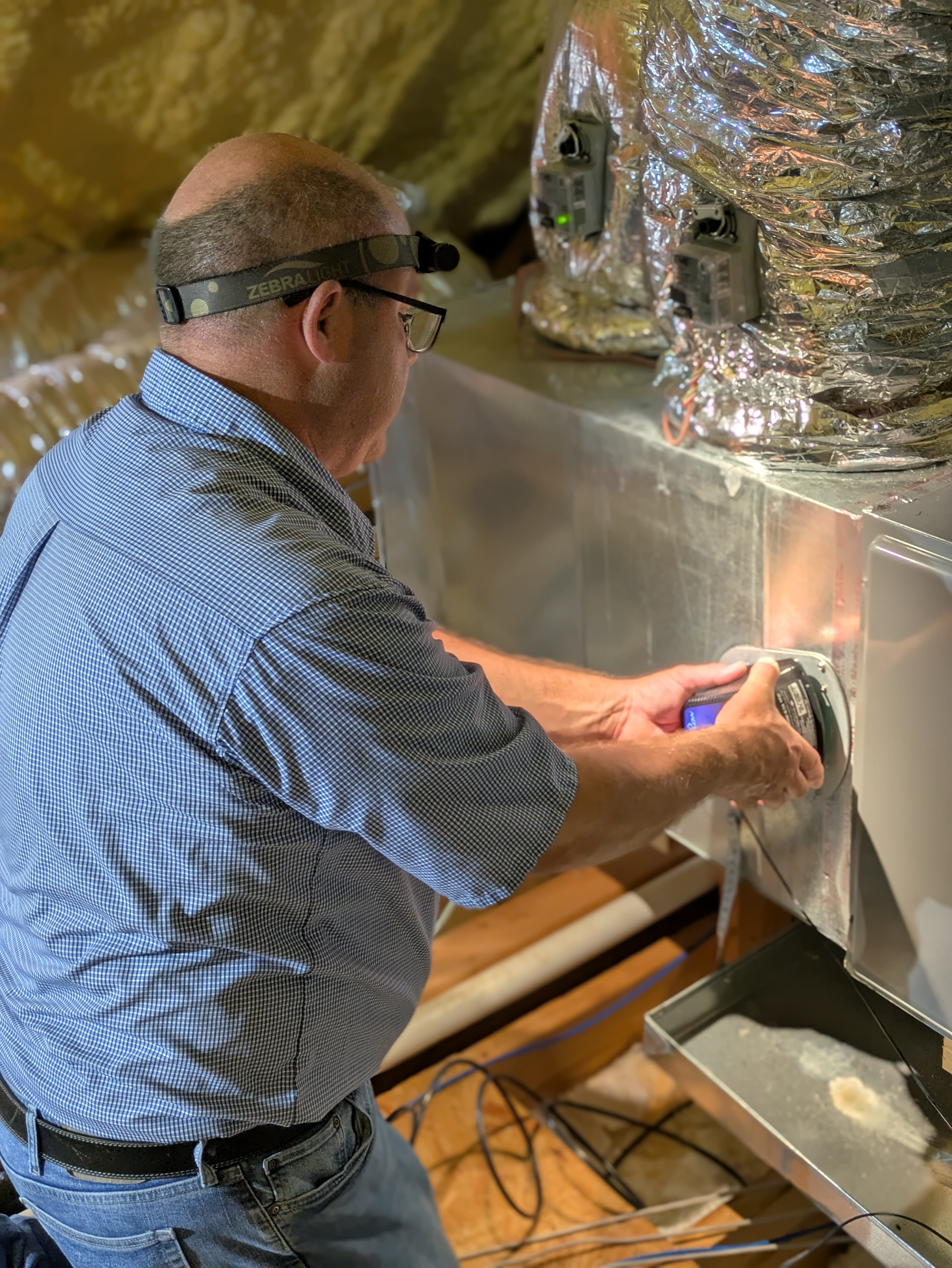 HVAC service job — April 2026