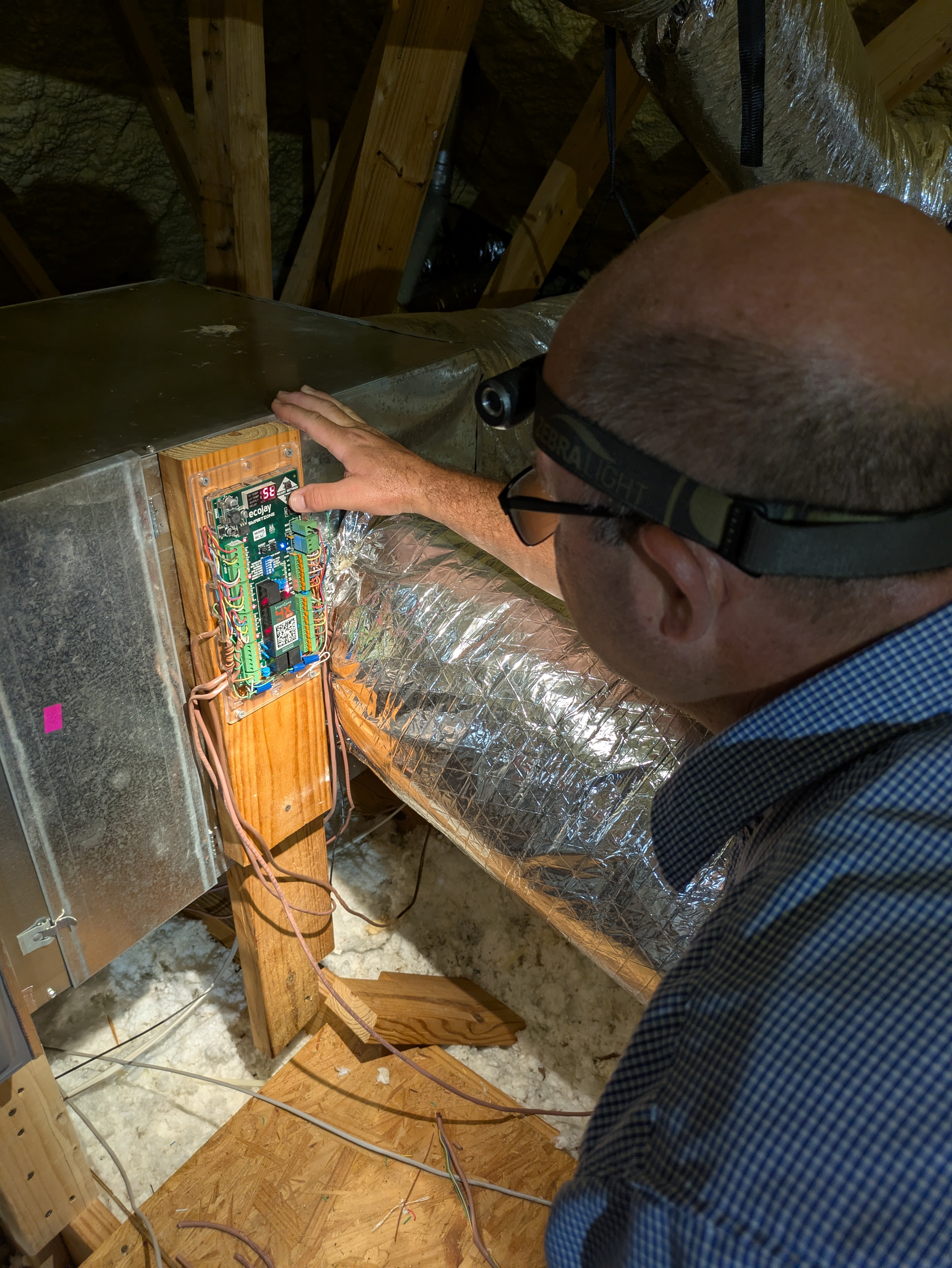 HVAC service job — April 2026