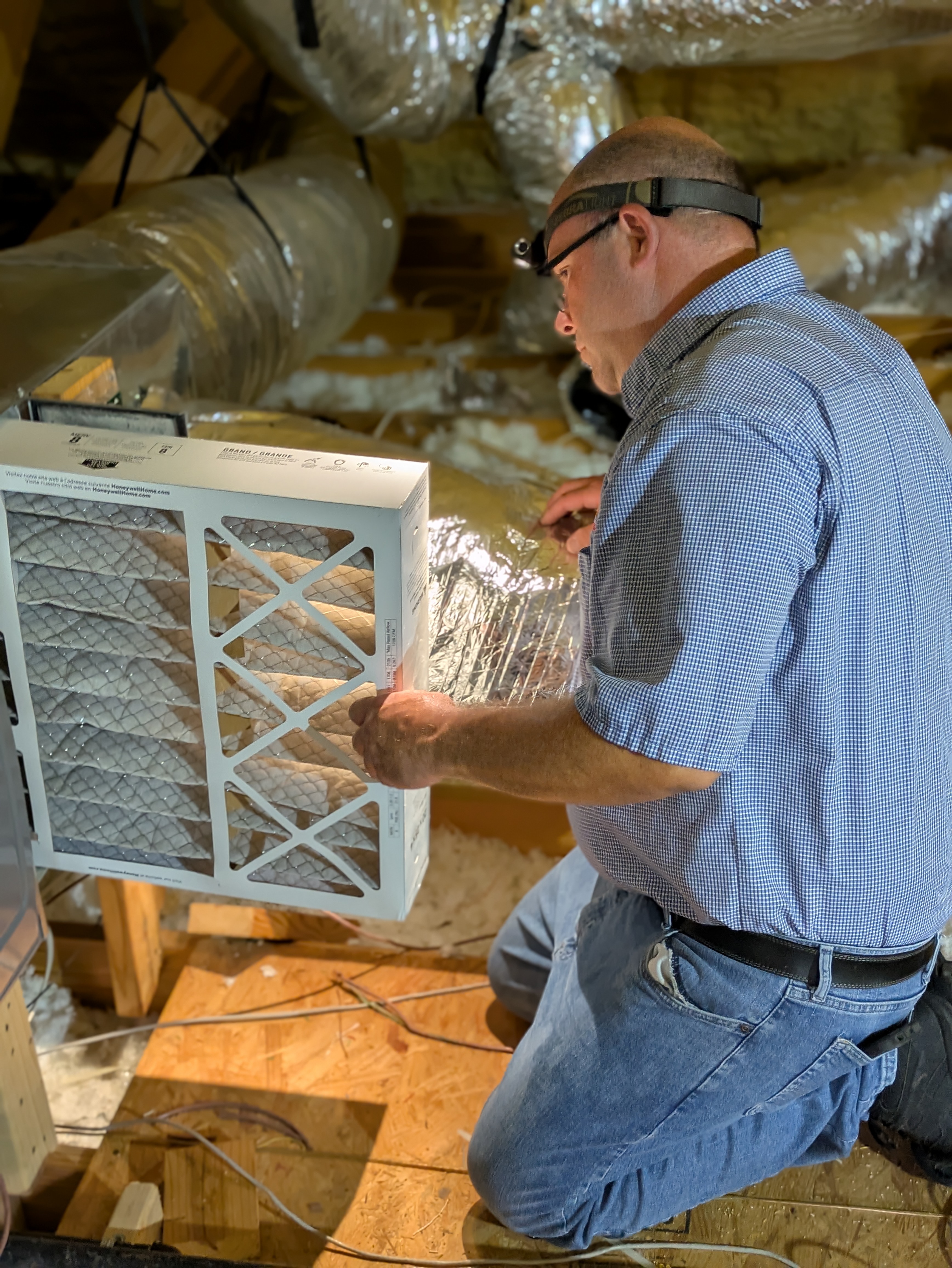 HVAC service job — April 2026