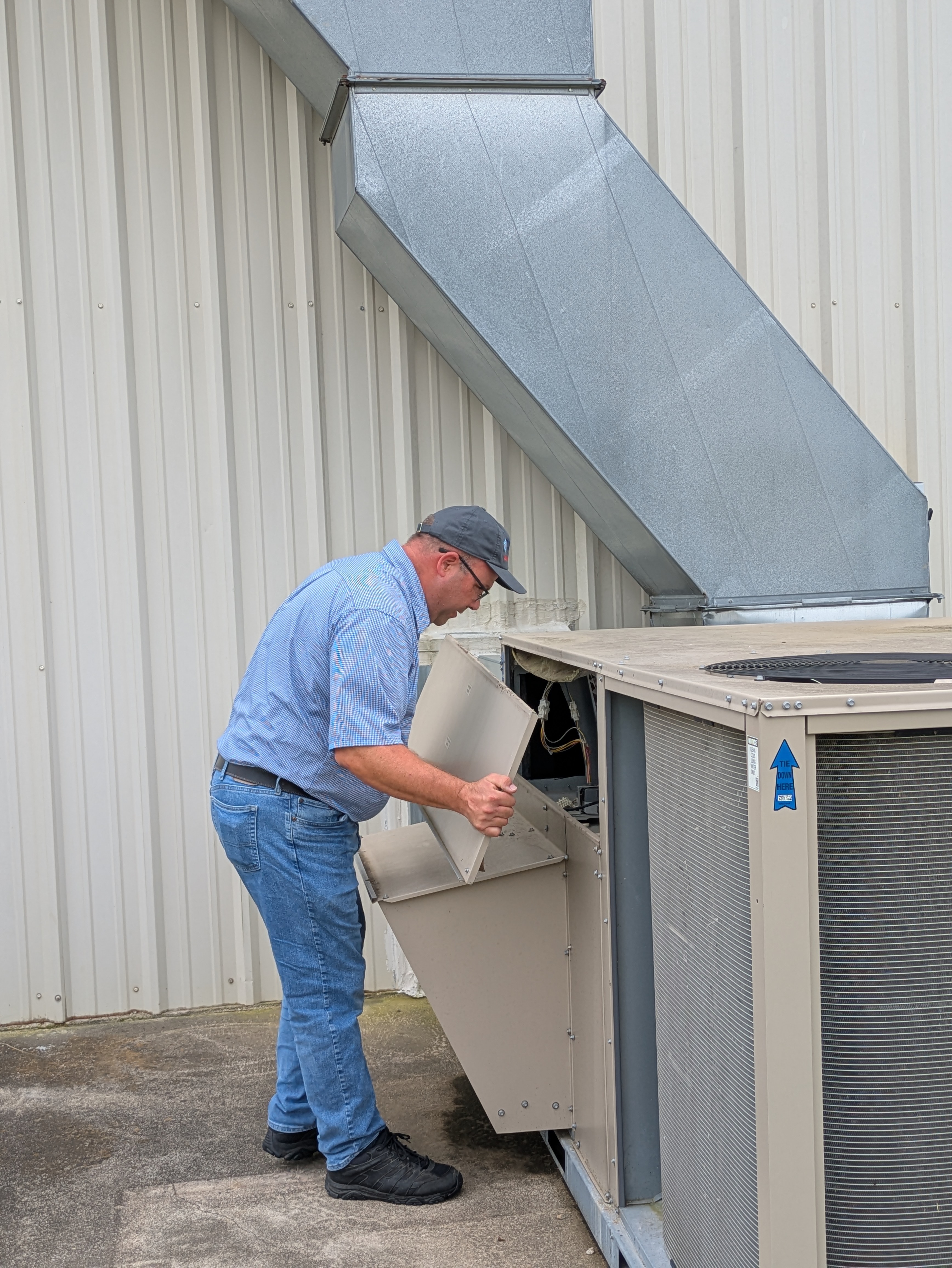 HVAC service job — April 2026