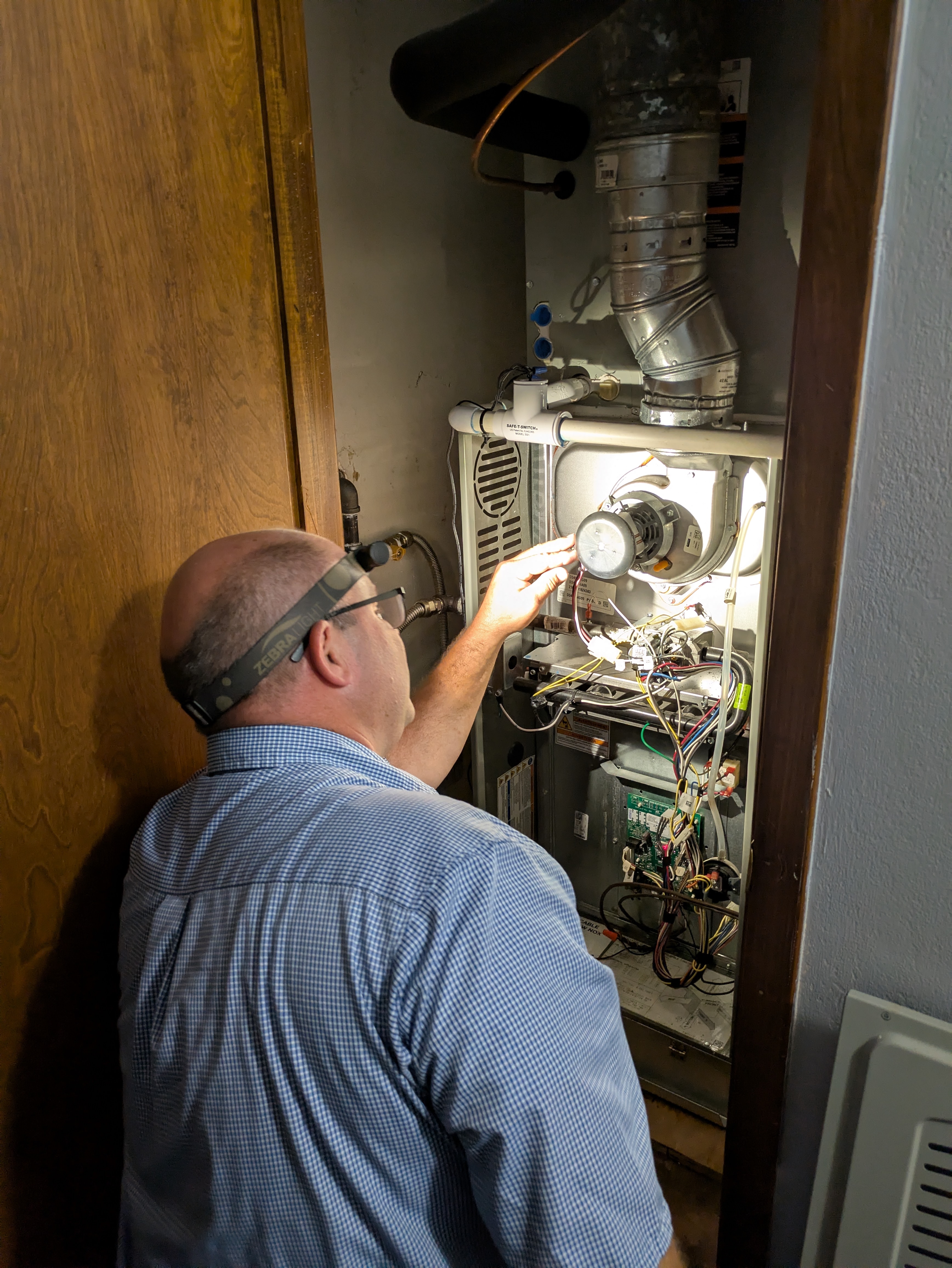 HVAC service job — April 2026