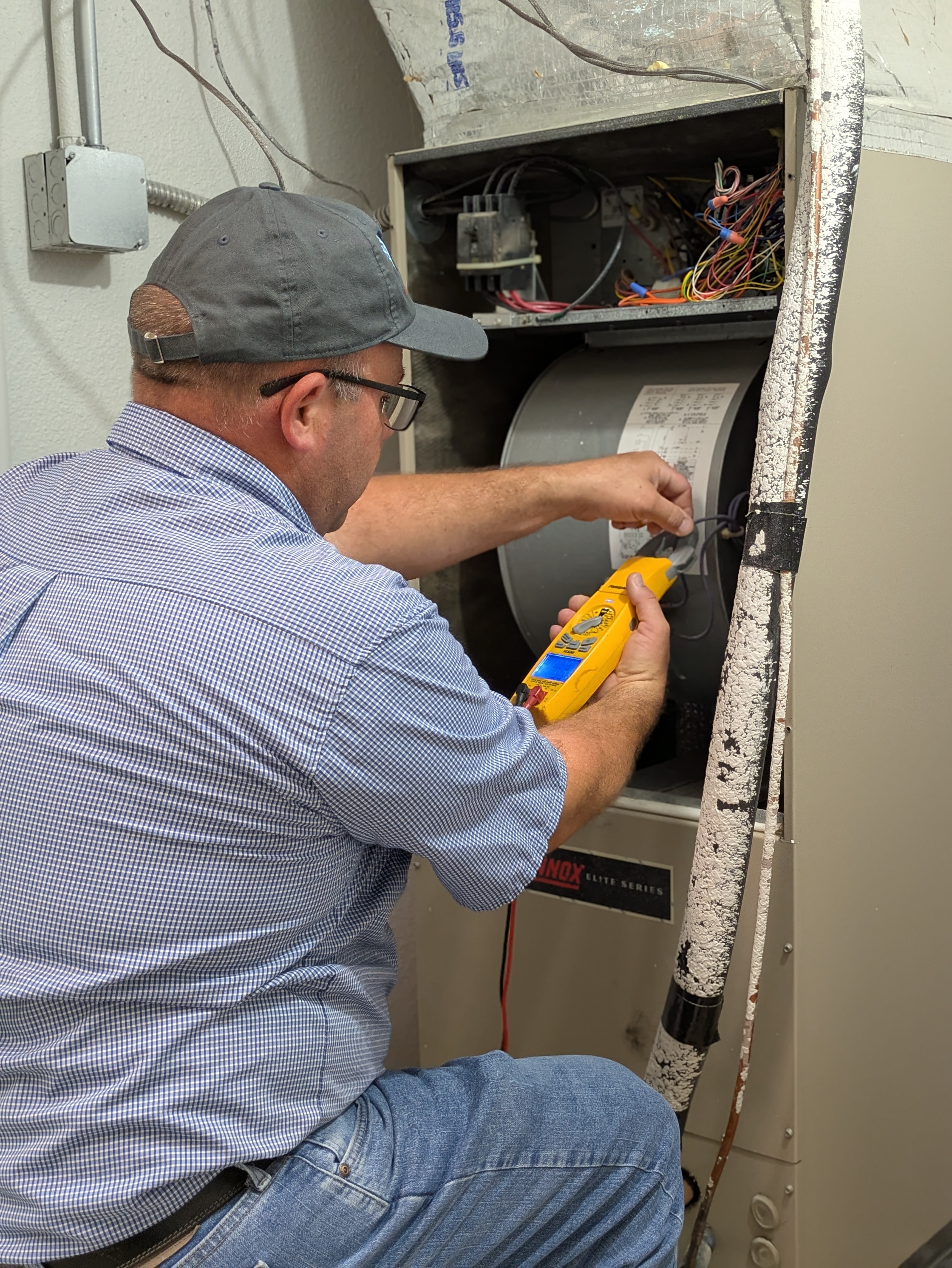 HVAC service job — April 2026