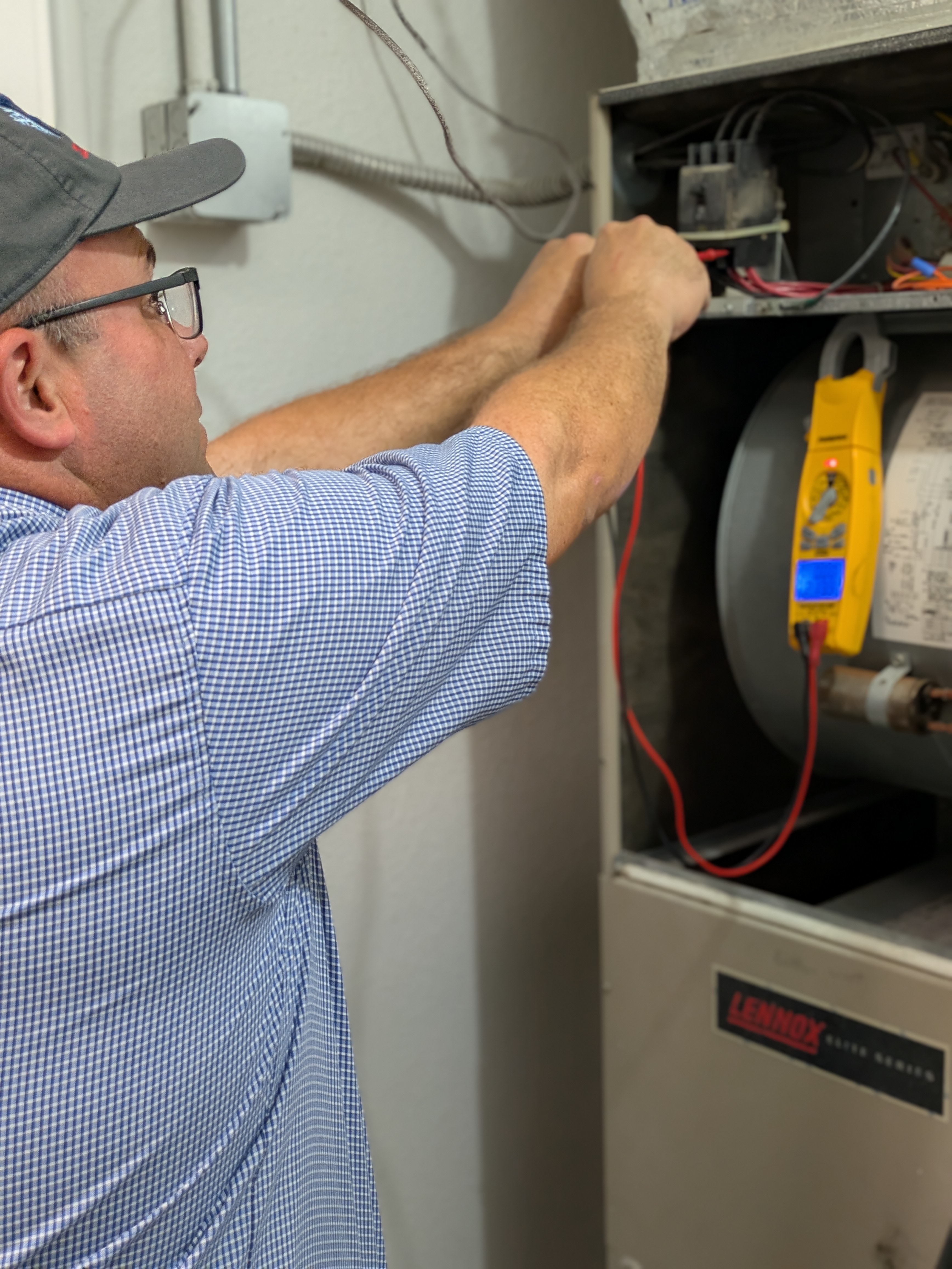 HVAC service job — April 2026