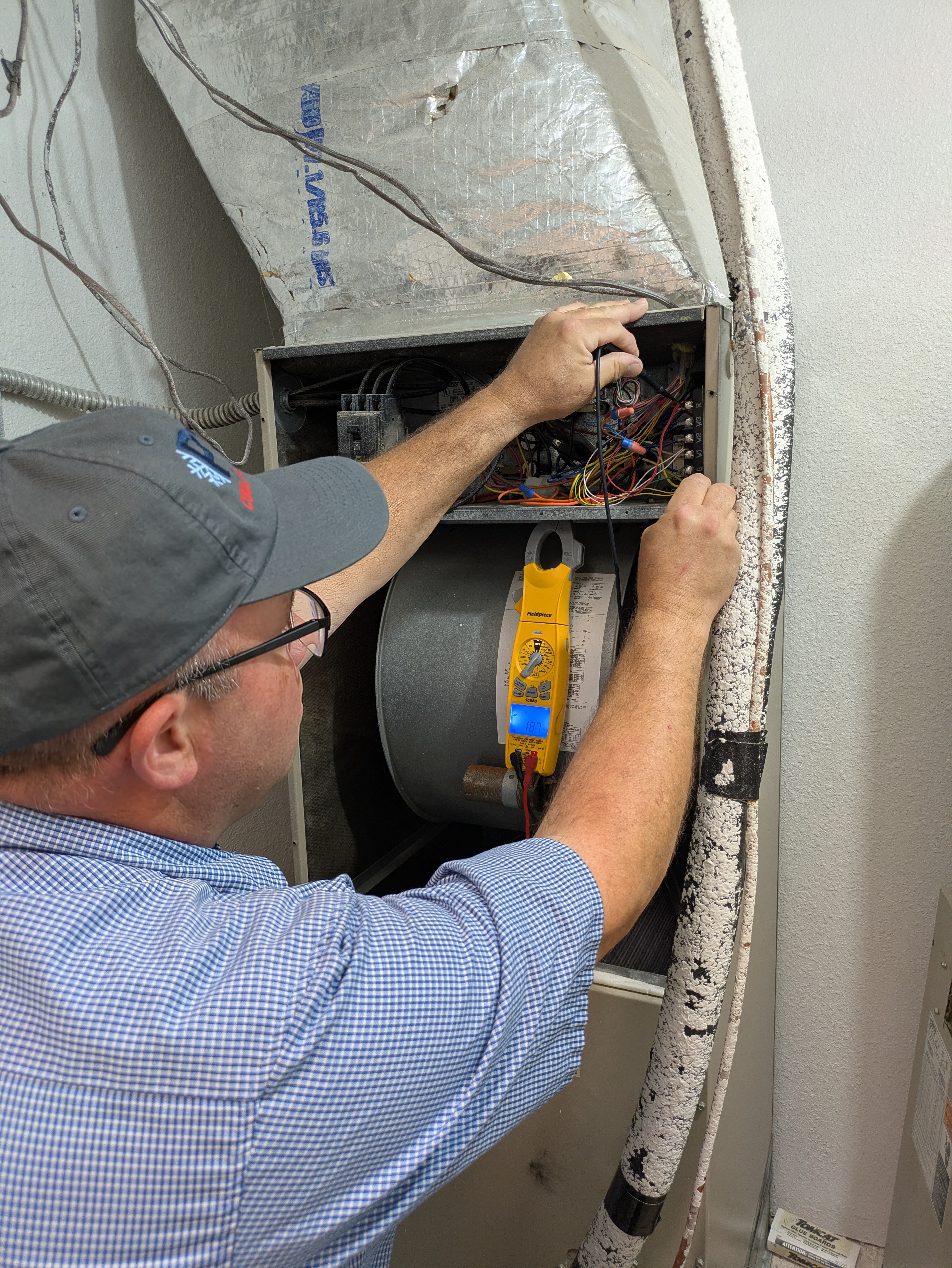HVAC service job — April 2026
