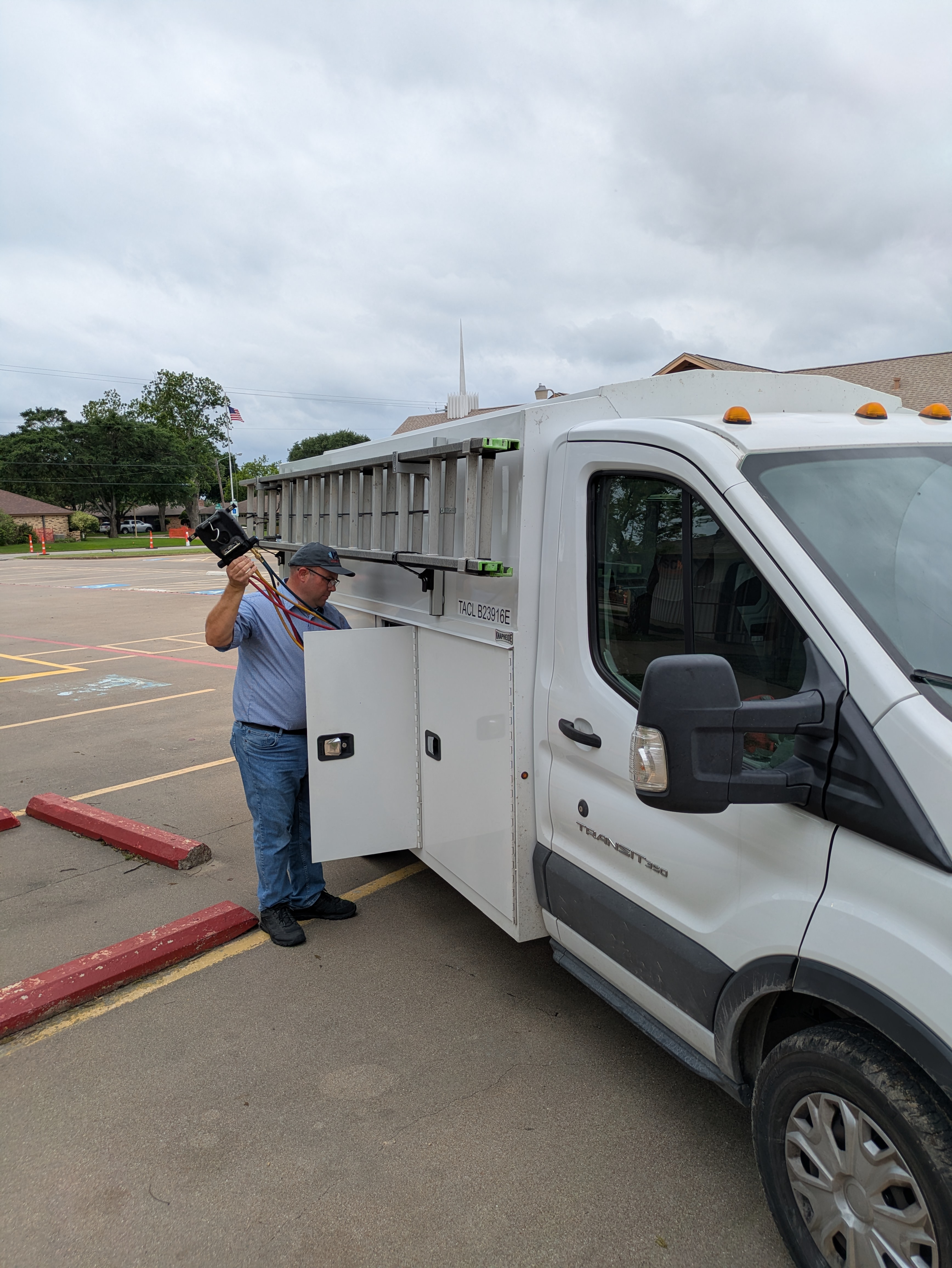 HVAC service job — April 2026